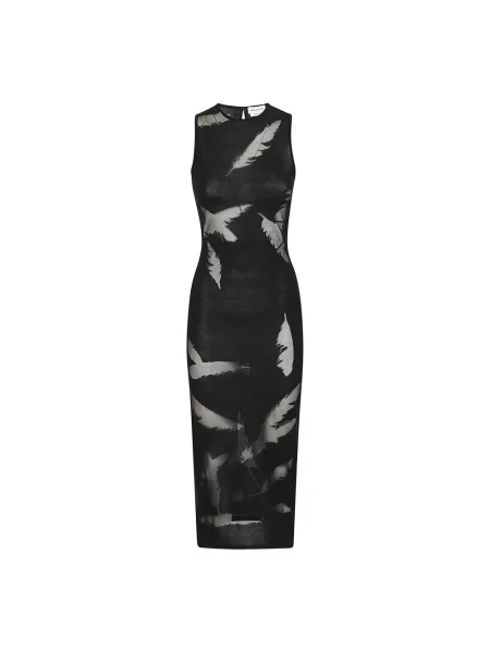 Osłona sukienka ołówkowa Alexander Mcqueen czarna