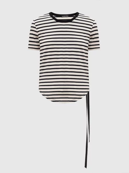 Футболка Floor Micro кольору айворі в смужку Ann Demeulemeester бежевий