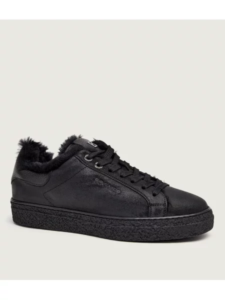 Bogner Teniși din piele Cleveland 10 | shearling cu adaos de lână negru