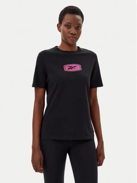 Reebok Marškinėliai Regular Fit juoda