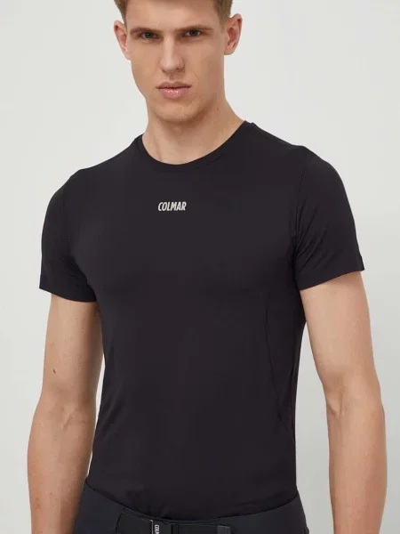 Спортна тениска Colmar с изчистен дизайн черно