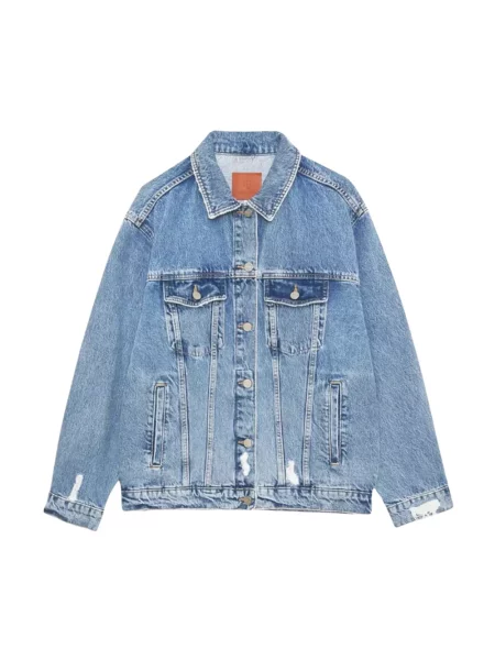 Anine Bing kurtka jeansowa Rory Jacket przejściowa niebieski