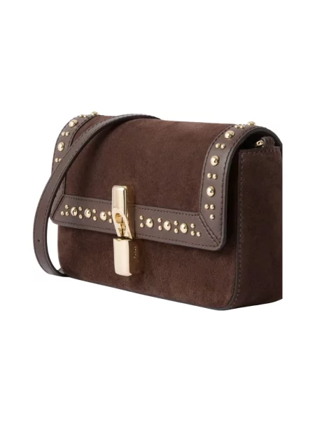 Torebka crossbody Furla skórzana brązowa
