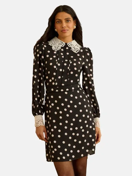 Love & roses Rochie bej deschis negru