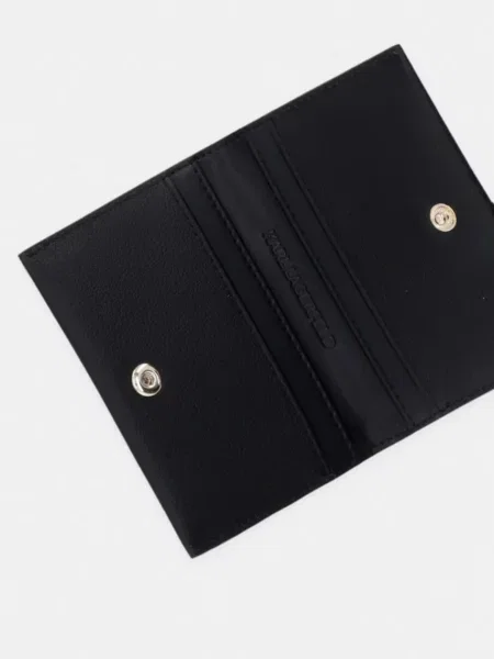 Karl Lagerfeld etui na karty skórzane K/SIGNATURE czarny