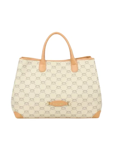 Torebka Braccialini skórzana beżowa