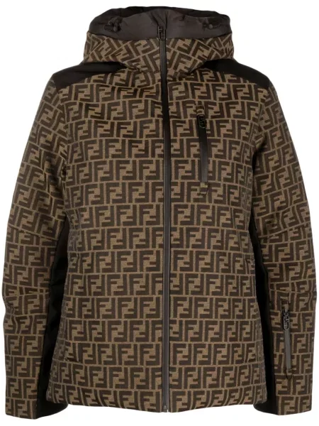 Lyžařská bunda Fendi hnědá