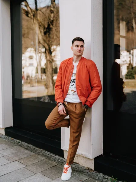 Kalhoty Celio hnědé