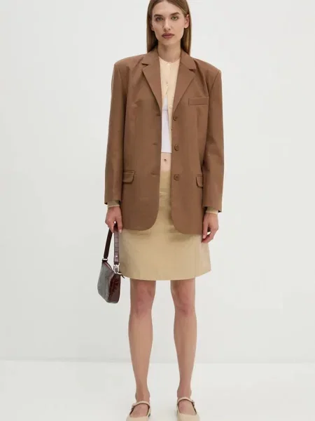 Піджак Harry однобортний однотонний бежевий