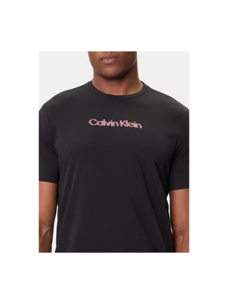 Koszulka Calvin Klein z autografem czarna