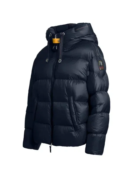 Geacă cu puf Parajumpers cu glugă albastru