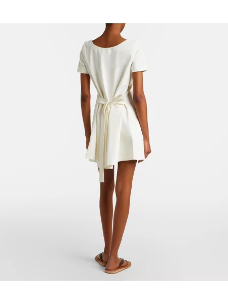 Rochie Miu Miu din piele alb