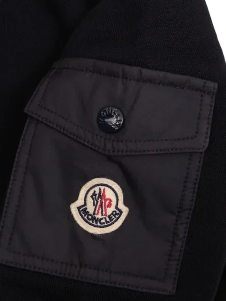 Bluza z kapturem dziecięca Moncler Enfant niebieska