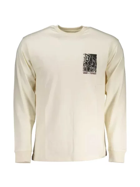 Lung tricou Vans cu imagine alb