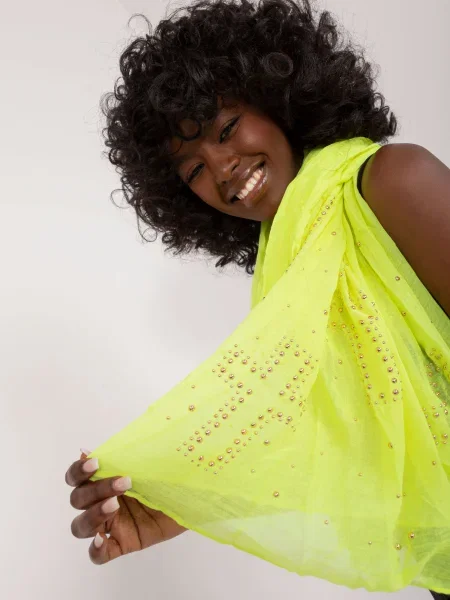 Šal Fashionhunters žuta