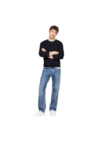 Tommy Hilfiger sweter Mężczyźni jednolity S niebieski