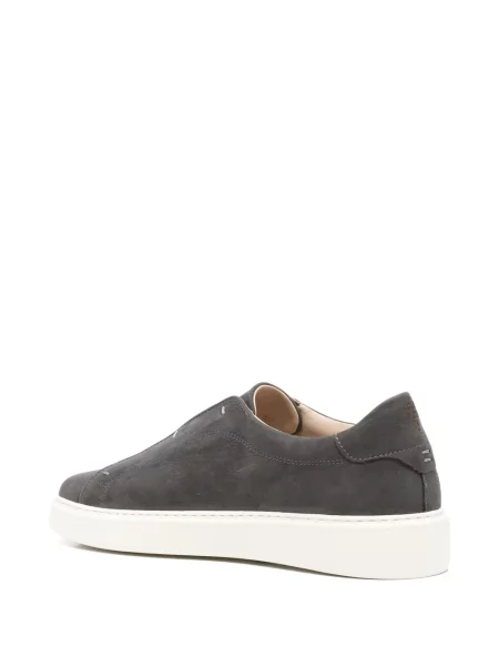 Chiloți Eleventy din piele slip-on gri