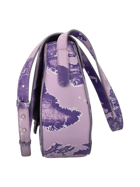 Torebka crossbody Alviero Martini 1a Classe skórzana fioletowa