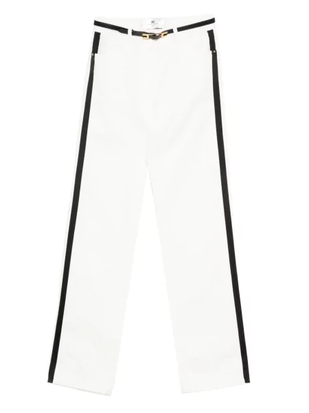 Spodnie Elisabetta Franchi w paski białe