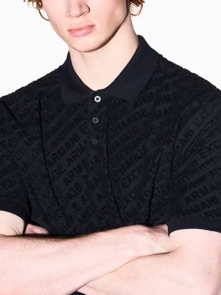 Поло Armani Exchange синее