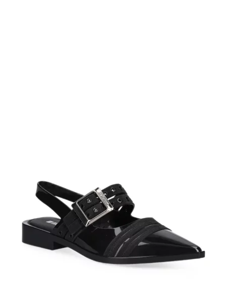 Balerini Melissa cu cataramă slingback negru