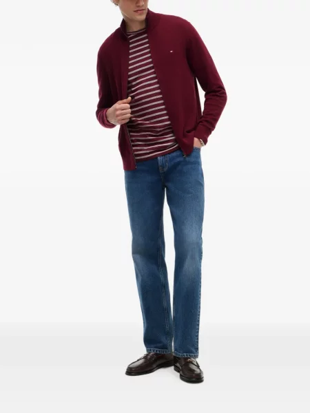 Cardigan Tommy Hilfiger cu autograf roșu