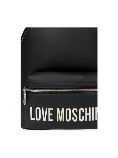 Plecak Love Moschino z logo czarny