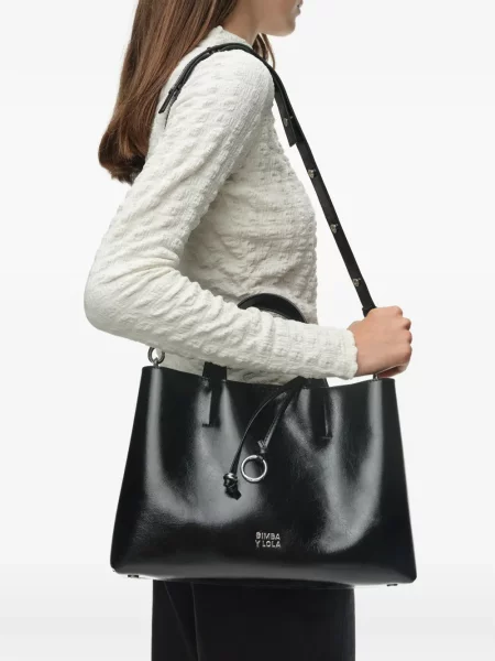 Geantă shopper Bimba Y Lola din piele negru