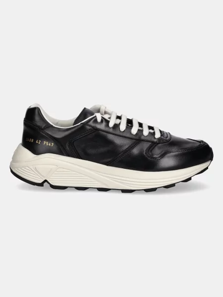 Шкіряні кросівки Common Projects Premium Runner чорний