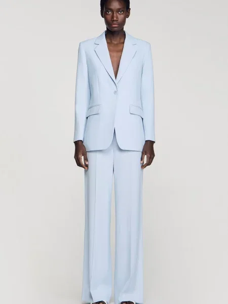 Смугастий піджак Sandro синій