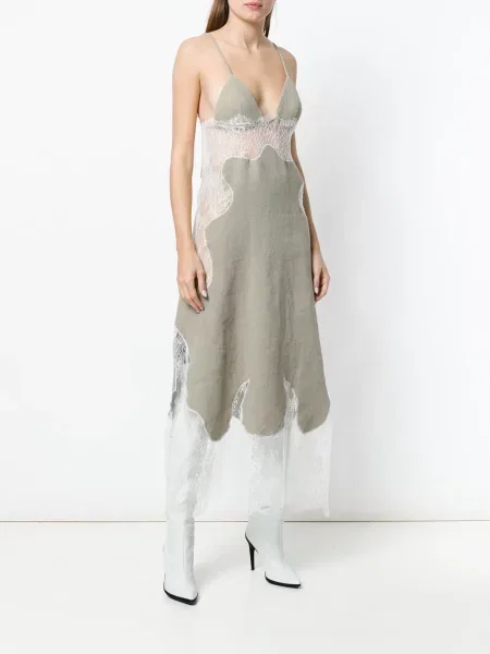 Rochie Off-white din dantelă alb