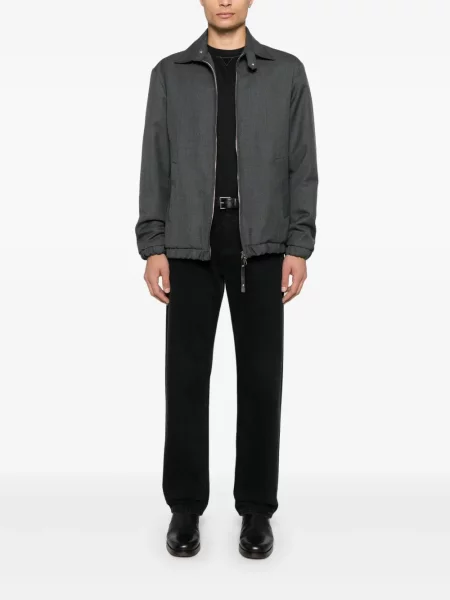 Tricou Brunello Cucinelli cu broderie negru