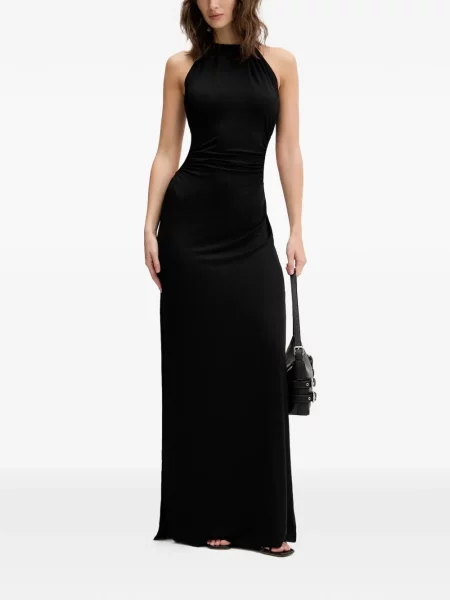 Rochie din denim Karl Lagerfeld Jeans negru