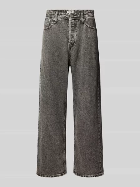 Jeansy o kroju baggy w 5 kieszeni model ALEX' Jack & Jones czarne