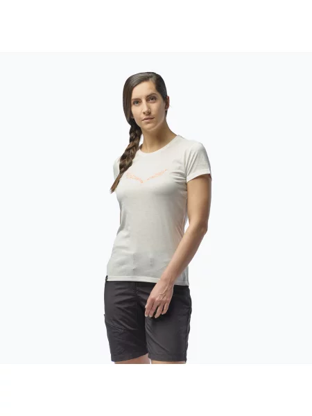 Tricou pentru femei Salewa Solid Dry white alb