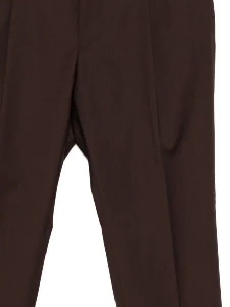 Plisuoti kelnės Caruso ruda