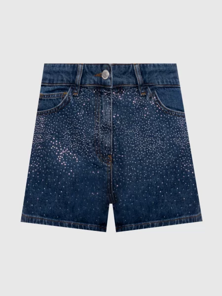 Джинсовые шорты Twinset синие