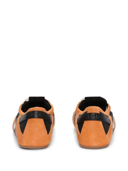 Sneakerși Msgm cu autograf portocaliu