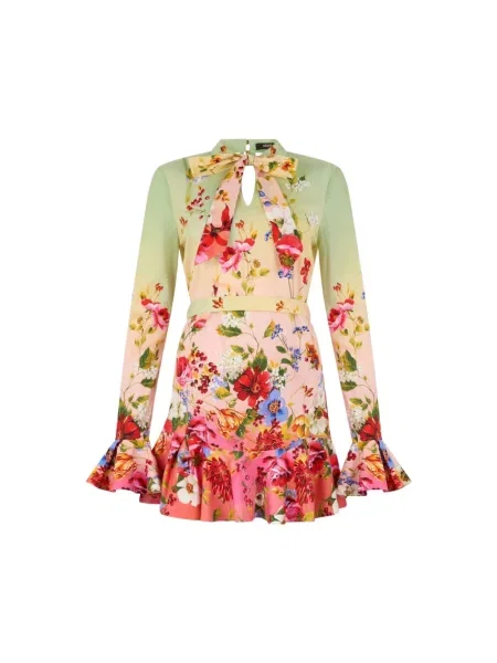 Sukienka mini Roberto Cavalli z nadrukiem