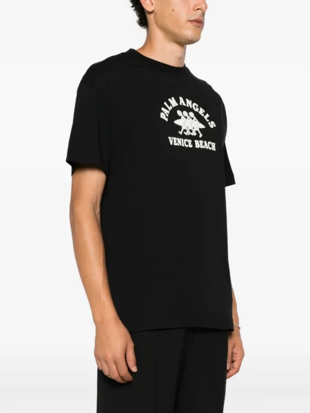 Tricou Palm Angels cu imagine negru