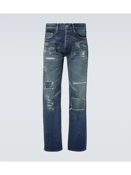 Ravne kavbojke Junya Watanabe modra