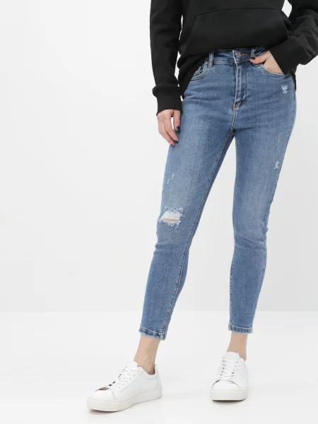 Blue Skinny Fit Jeans ONLY Mila μπλε