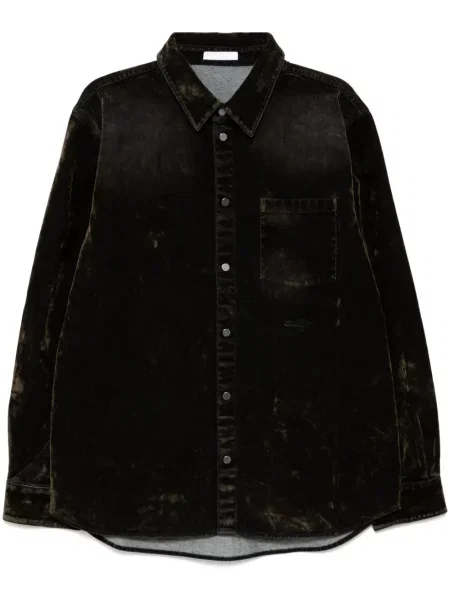 Cămașă Helmut Lang clasică verde