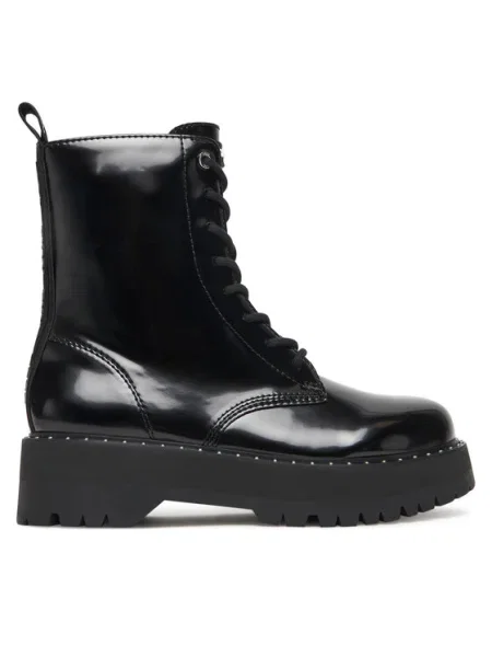 Bakancs DKNY Batu Studs-Lace Up fekete