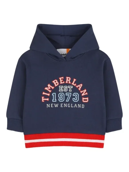 Суичър с качулка Timberland синьо