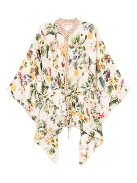 Cămașă Camilla de mătase cu imagine