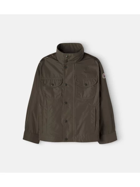 Pūkinė striukė Moncler Enfant žalia