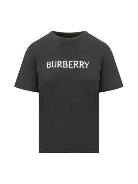 Koszulka Burberry z logo czarna