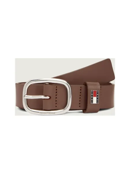 Tommy Jeans de piele OVAL maro