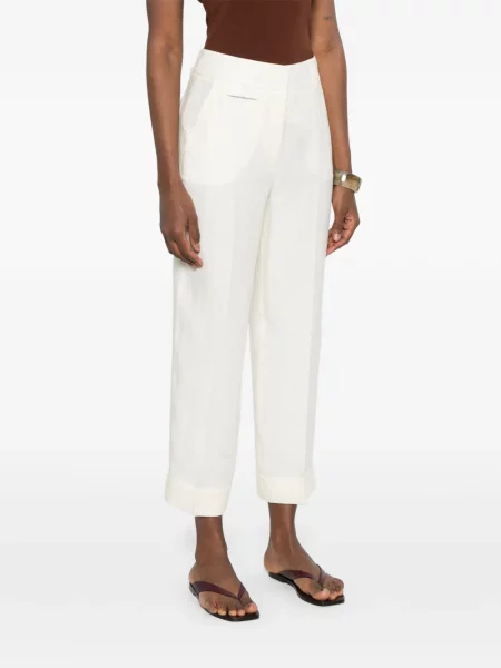 Pantaloni Peserico alb